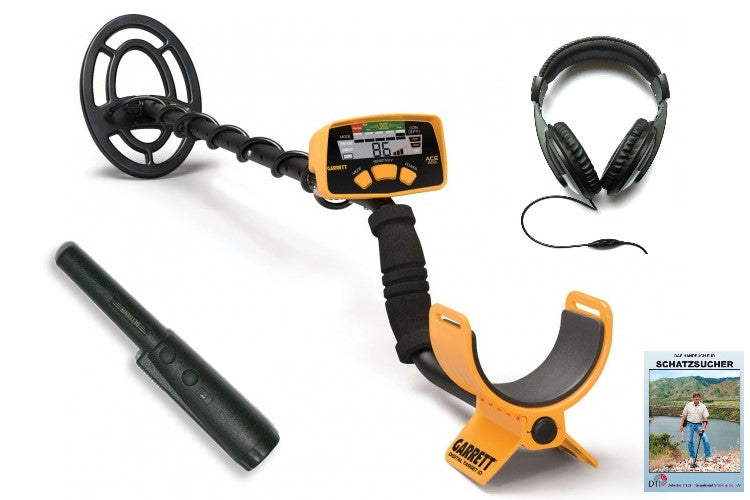 Garrett ACE 200i+ Metalldetektor & Xpointer Pinpointer & Kopfhörer
