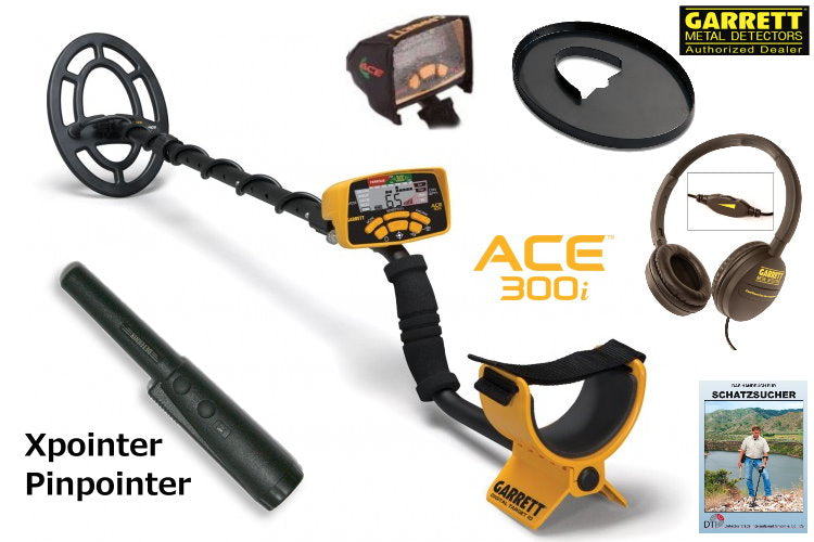 Garrett ACE 300i+ Metalldetektor & Xpointer Pinpointer