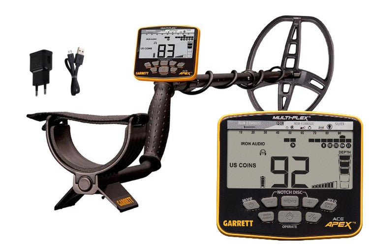 Garrett ACE APEX Metalldetektor mit Raider Spule