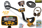 Garrett ACE 300i+ Metalldetektor ProfiSet & Klappspaten (schwarz)