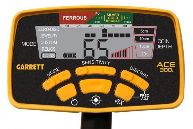 Garrett ACE 300i Metalldetektor ProfiSet Display