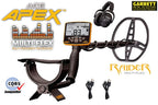 Garrett ACE APEX Metalldetektor mit Raider Spule und Funkkopfhörer (wireless)