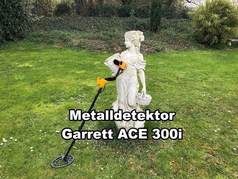 Garrett ACE 300i+ Metalldetektor ProfiSet & Klappspaten (schwarz)