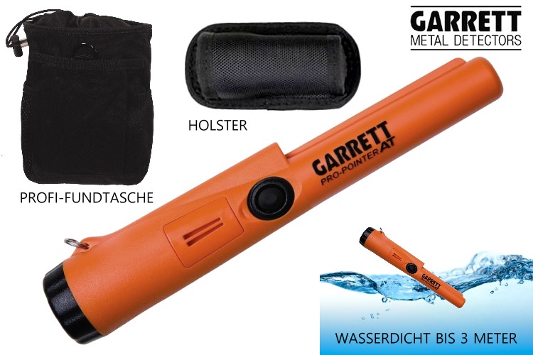 Garrett PRO-POINTER AT mit Fundtasche (Farbe schwarz) gratis